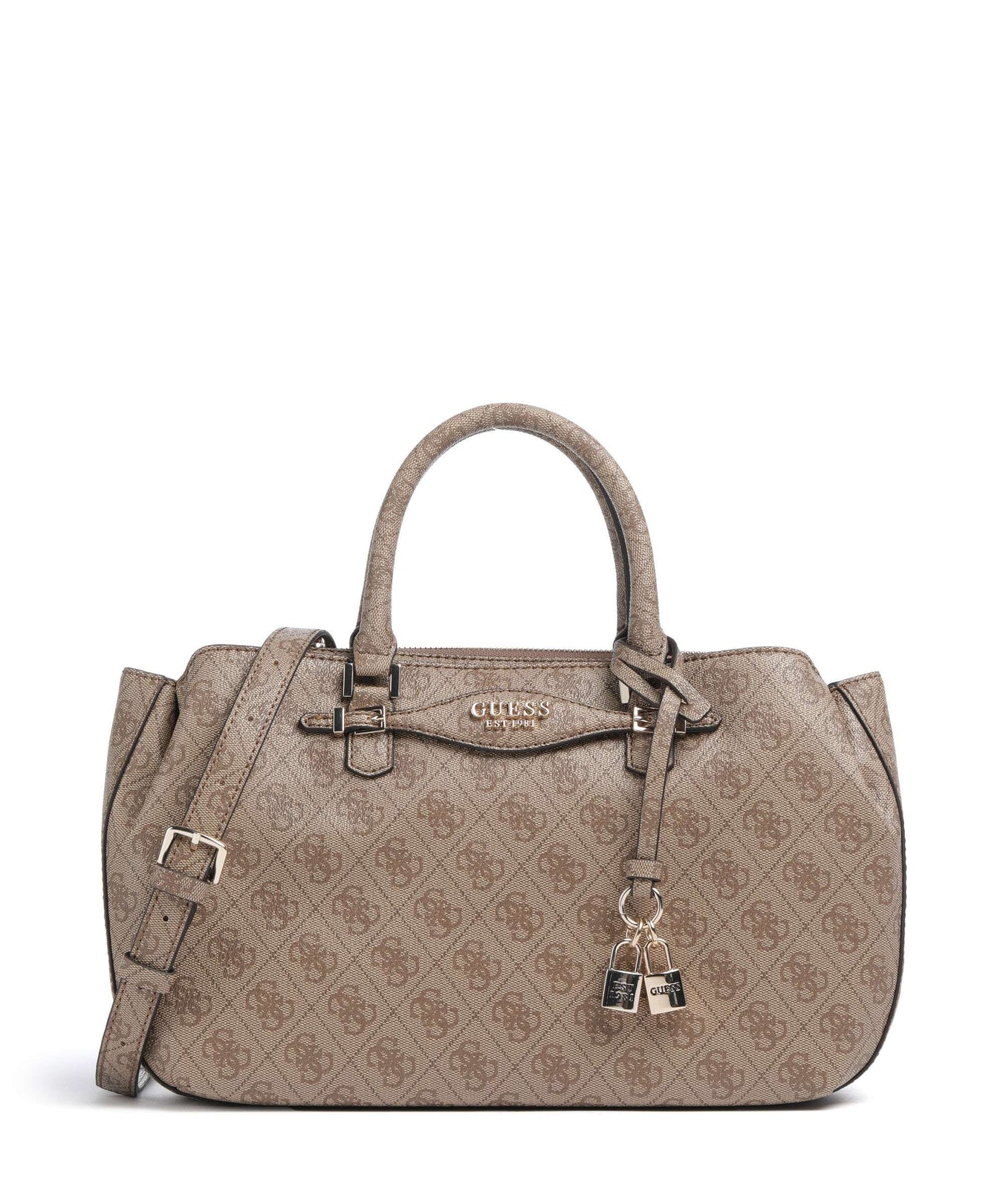 Guess Katya 4G Logo Handbag latte logo