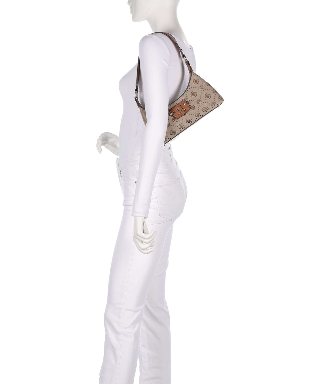 Guess Neda 4G Peony Logo Shoulder bag latte logo