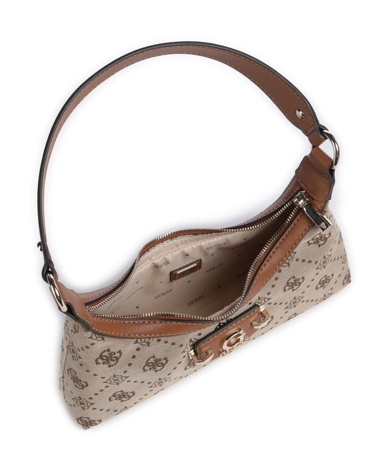 Guess Neda 4G Peony Logo Shoulder bag latte logo