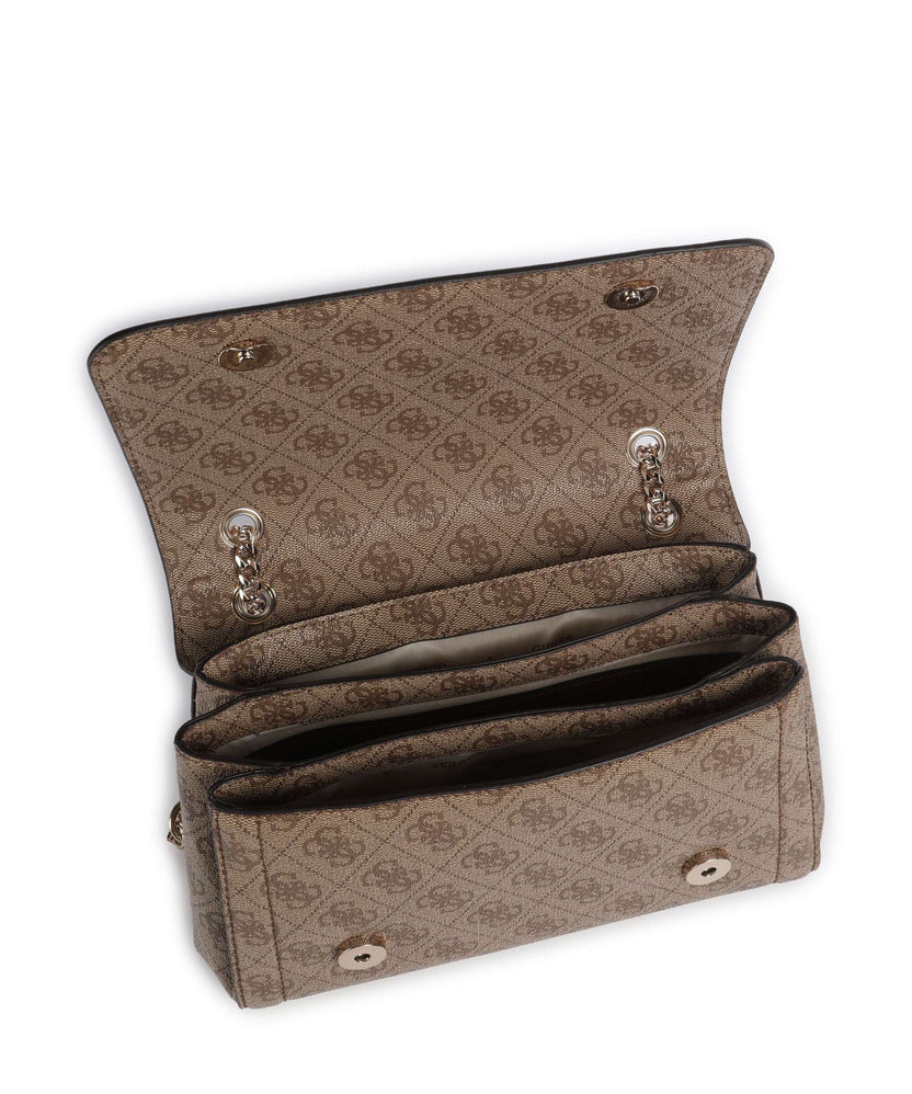 Guess Noelle Shoulder bag latte logo/brown