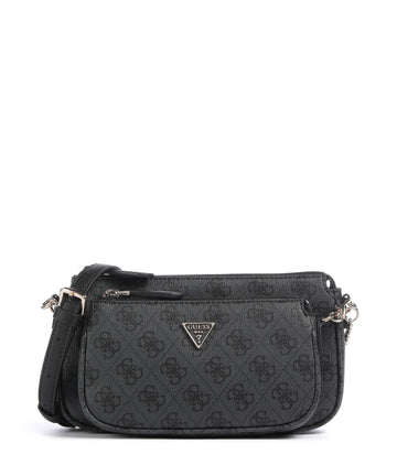 Guess Noelle 4G Logo Skuldertaske coal logo