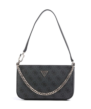 Guess Noelle Mini Skuldertaske coal logo