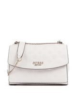 Guess Phoebe Peony Debossed Skuldertaske offwhite logo