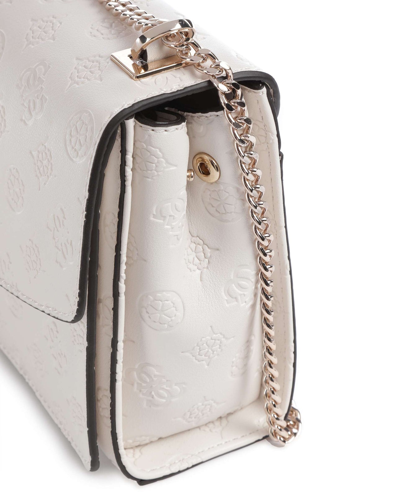 Guess Phoebe Peony Debossed Shoulder bag offwhite logo