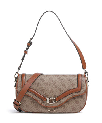 Guess Dea Skuldertaske latte logo