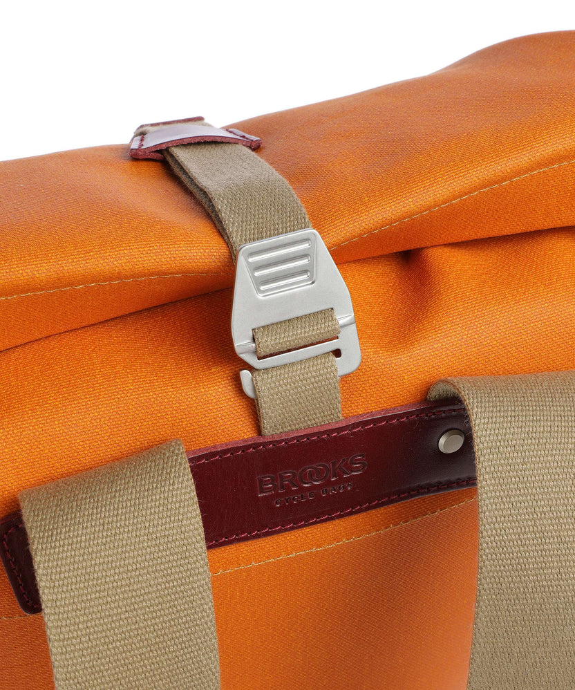 Brooks England Pickwick Cotton Canvas Large Rolltop backpack goosebeak