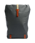 Brooks England Pickwick Cotton Canvas Large Rolltop backpack grey