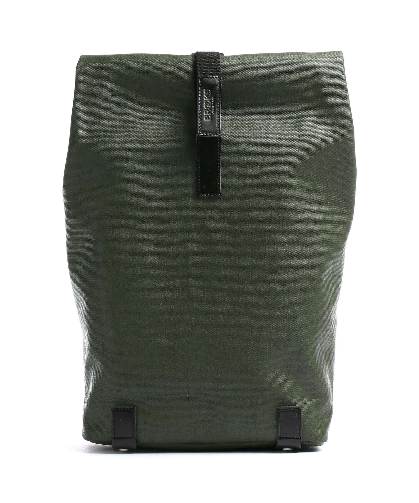 Brooks England Pickwick Cotton Canvas Small Rolltop backpack forest