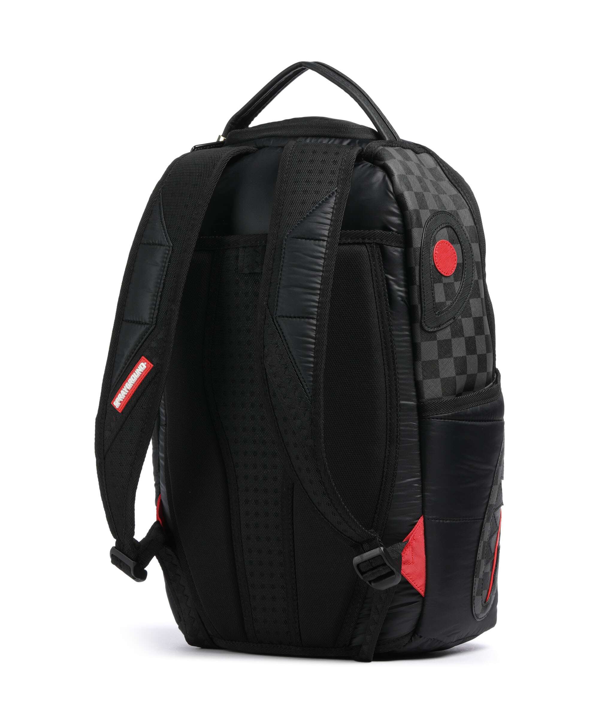 Sprayground Black Puffer Check Backpack black/grey
