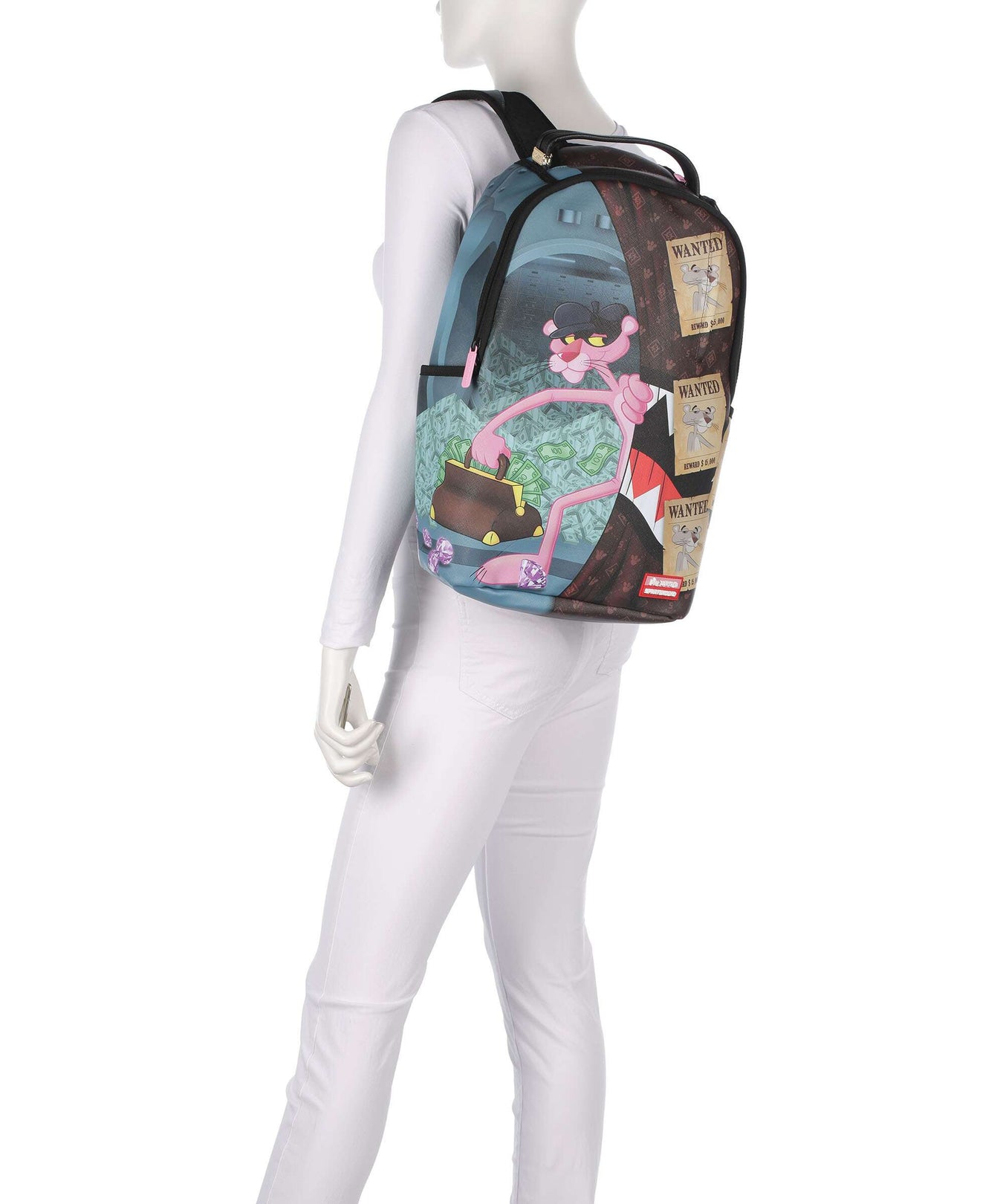 Sprayground Pink Panther Burglar Escape Backpack multicolour