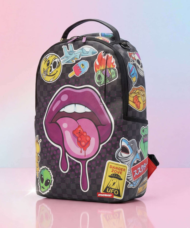 Sprayground Lips Smack Down Backpack multicolour
