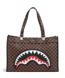 Sprayground Sawtooth Sharks in Paris Shopper taske brown
