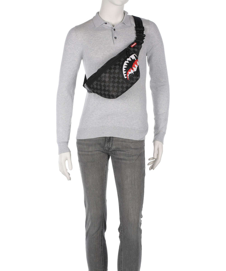 Sprayground Dripping Sharks in Paris Belt bag black