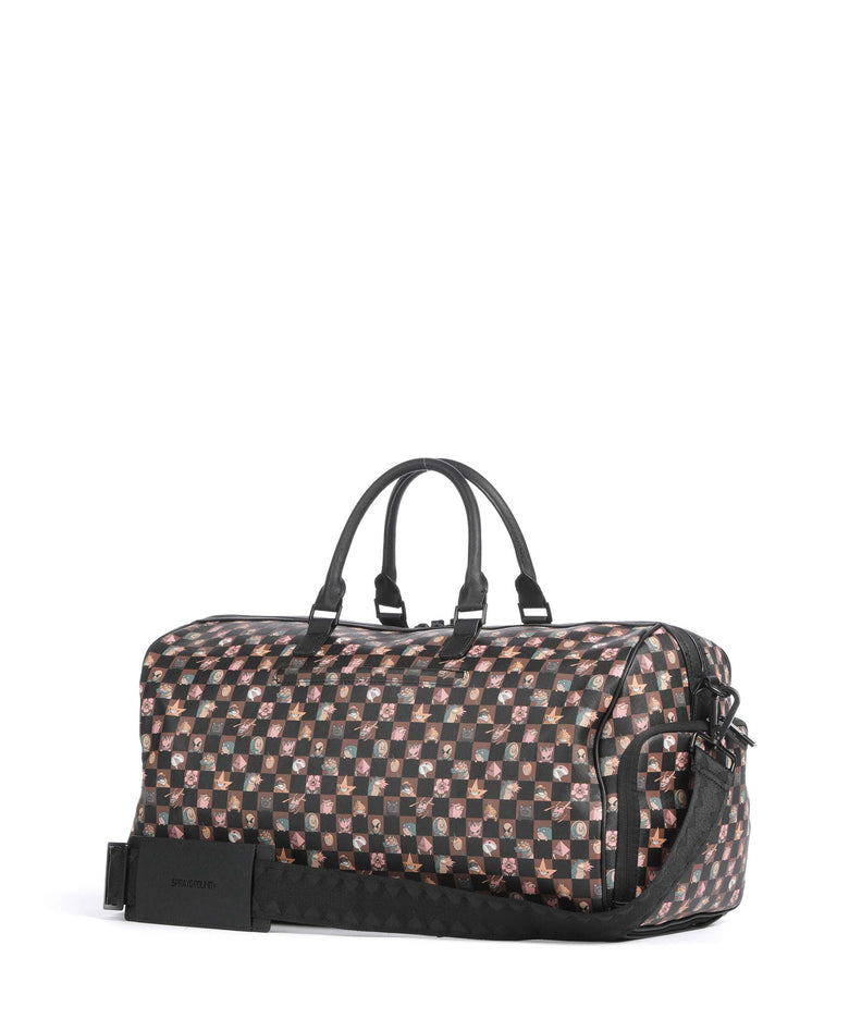 Sprayground Peeking Characters Remix Weekend bag brown