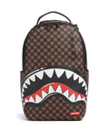 Sprayground Sharks In Paris Wtf Bubble Brown Check Backpack multicolour