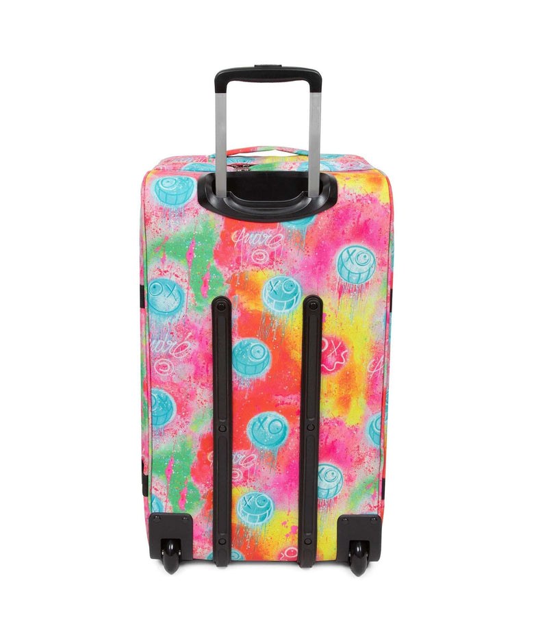 Eastpak Transit'R M Travel bag with wheels fluo clouds