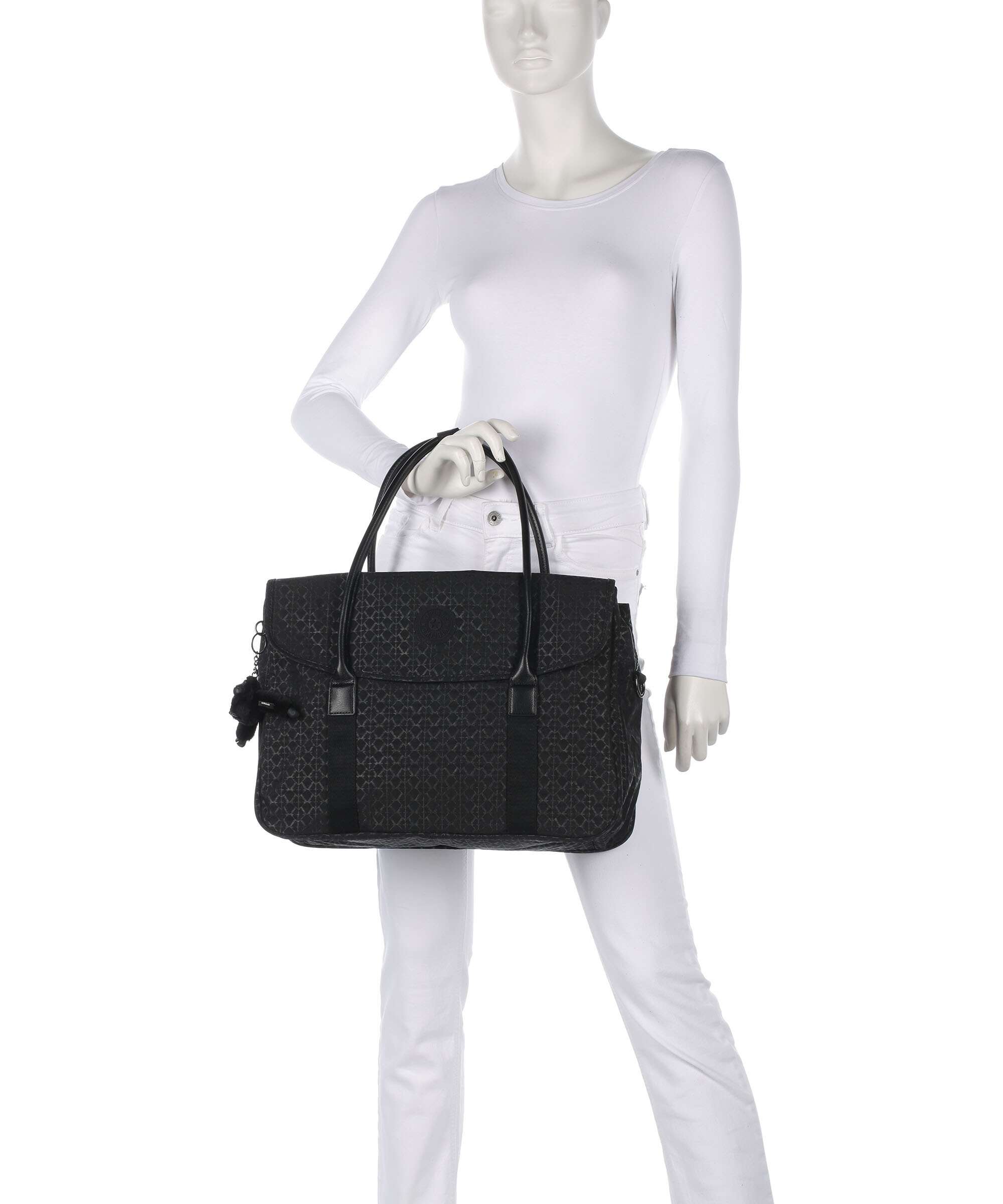 Kipling Basic Superworker Handbag signature embossed