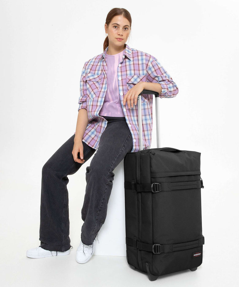Eastpak Transit'R M Travel bag with wheels black