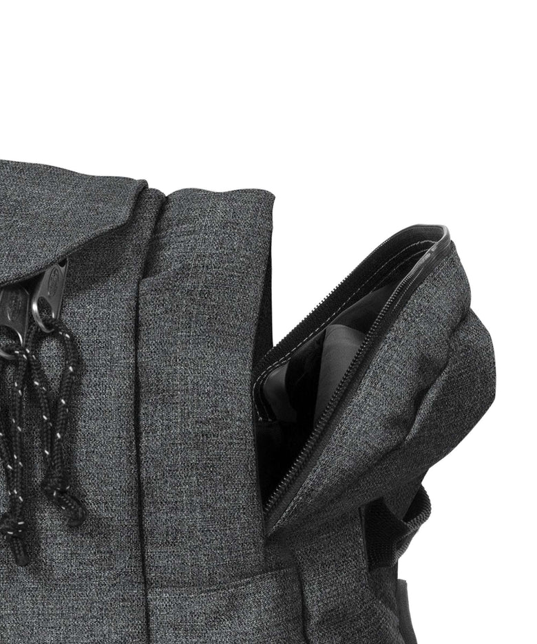 Eastpak Leatherface S + Travel bag with wheels black denim