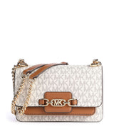 Michael Kors Heather Skuldertaske vanilla/acorn