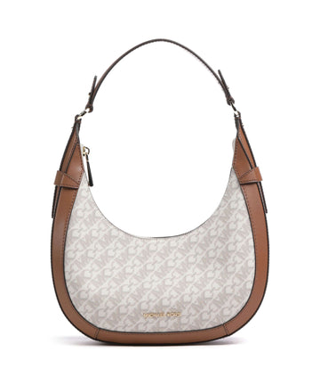 Michael Kors Preston Skuldertaske vanilla/acorn