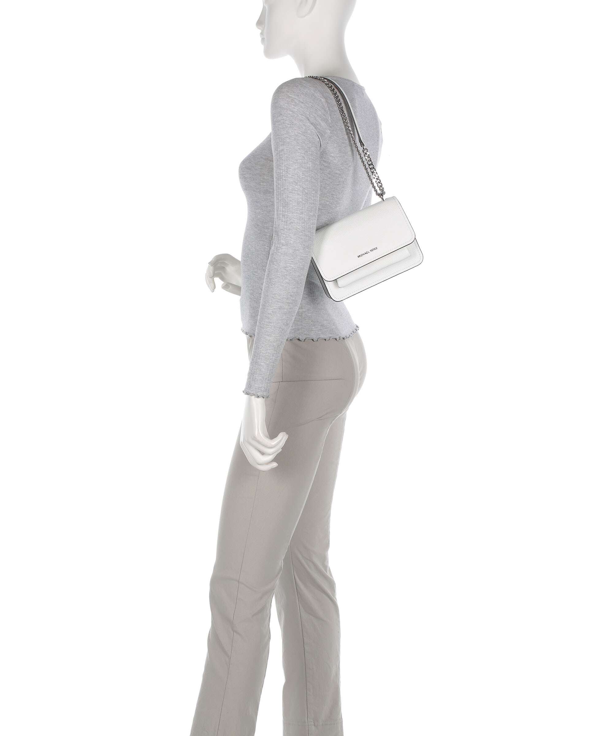 Michael Kors Claire Small Shoulder bag optic white