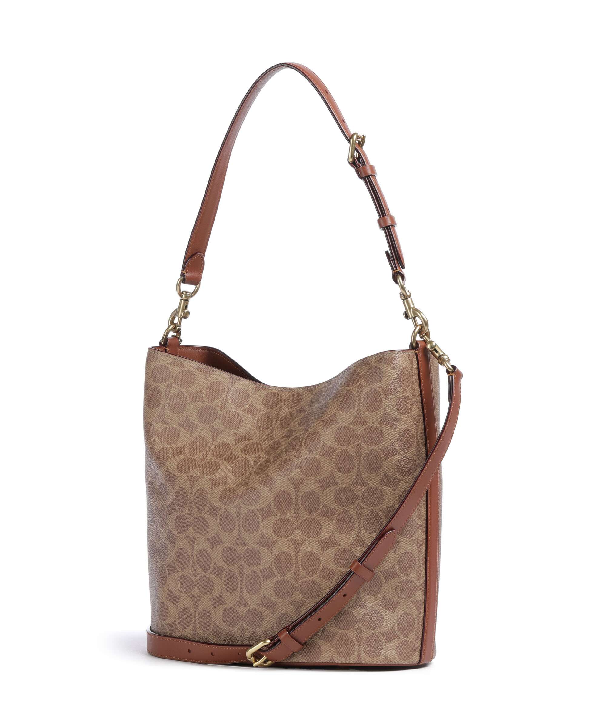 Coach Willow Signature Hobo bag tan caramel