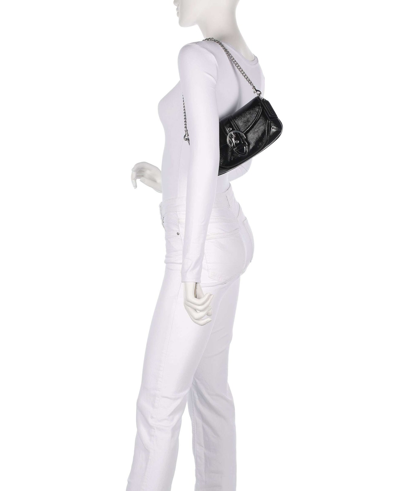 Coach Soho Crinkle Patent 25 Shoulder bag black