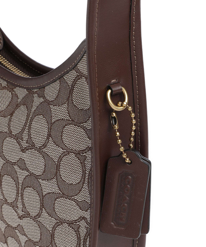 Coach The Coach Originals Curve Signature Jacquard Shoulder bag oak maple