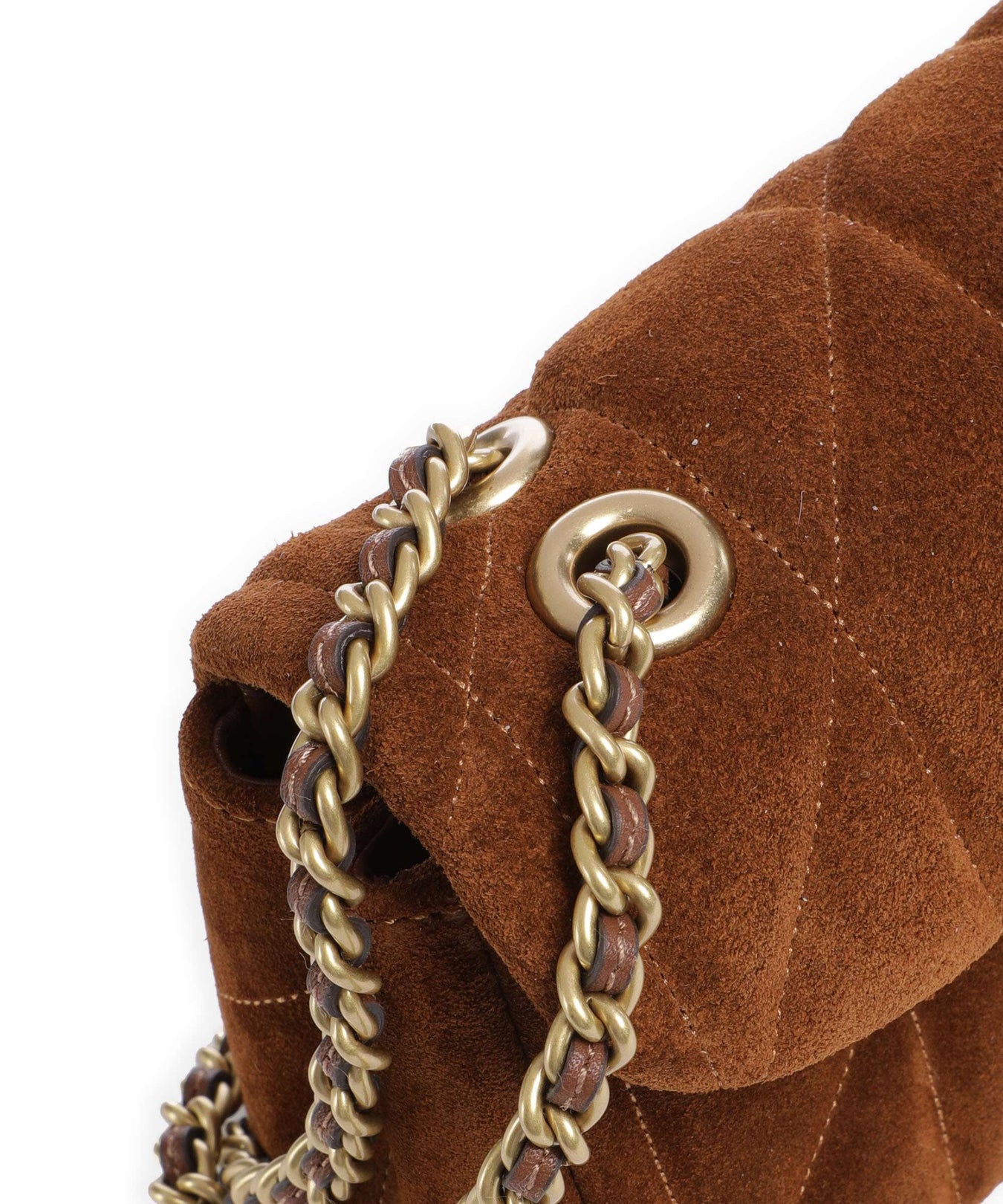 Coach Tabby Quilted Suede 20 Shoulder bag warm brown