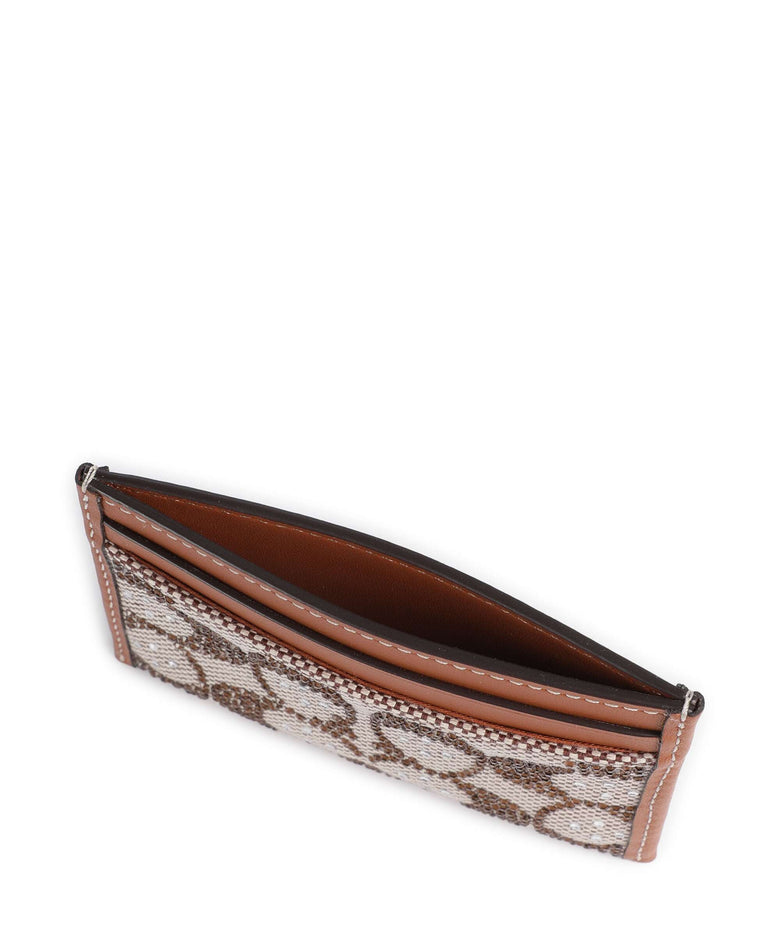 Coach Essential Signature Credit card holder burnished amber