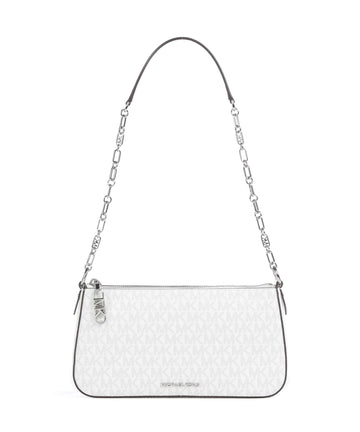 Michael Kors Empire Medium Skuldertaske optic white/alluminium
