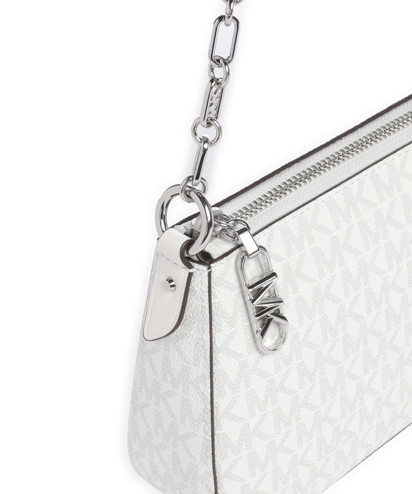 Michael Kors Empire Medium Shoulder bag optic white/alluminium