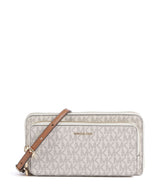 Michael Kors Jet Set Large Continental Crossover taske vanilla/acorn
