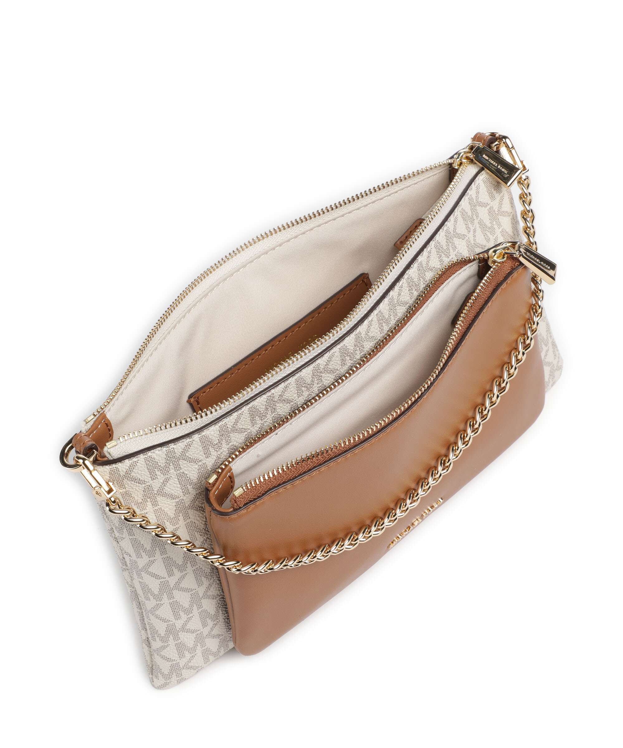 Michael Kors Jet Set Crossbody bag vanilla/acorn