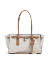 Michael Kors Hamilton Small Skuldertaske vanilla/acorn