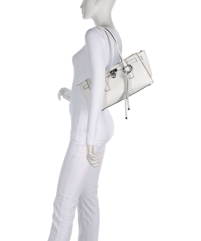 Michael Kors Hamilton Moderne Small Shoulder bag optic white