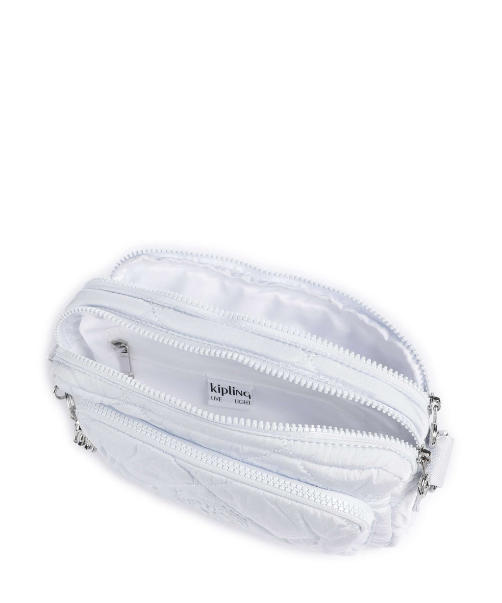 Kipling Crinkled Quilt Abanu M Zip Crossbody bag water blue