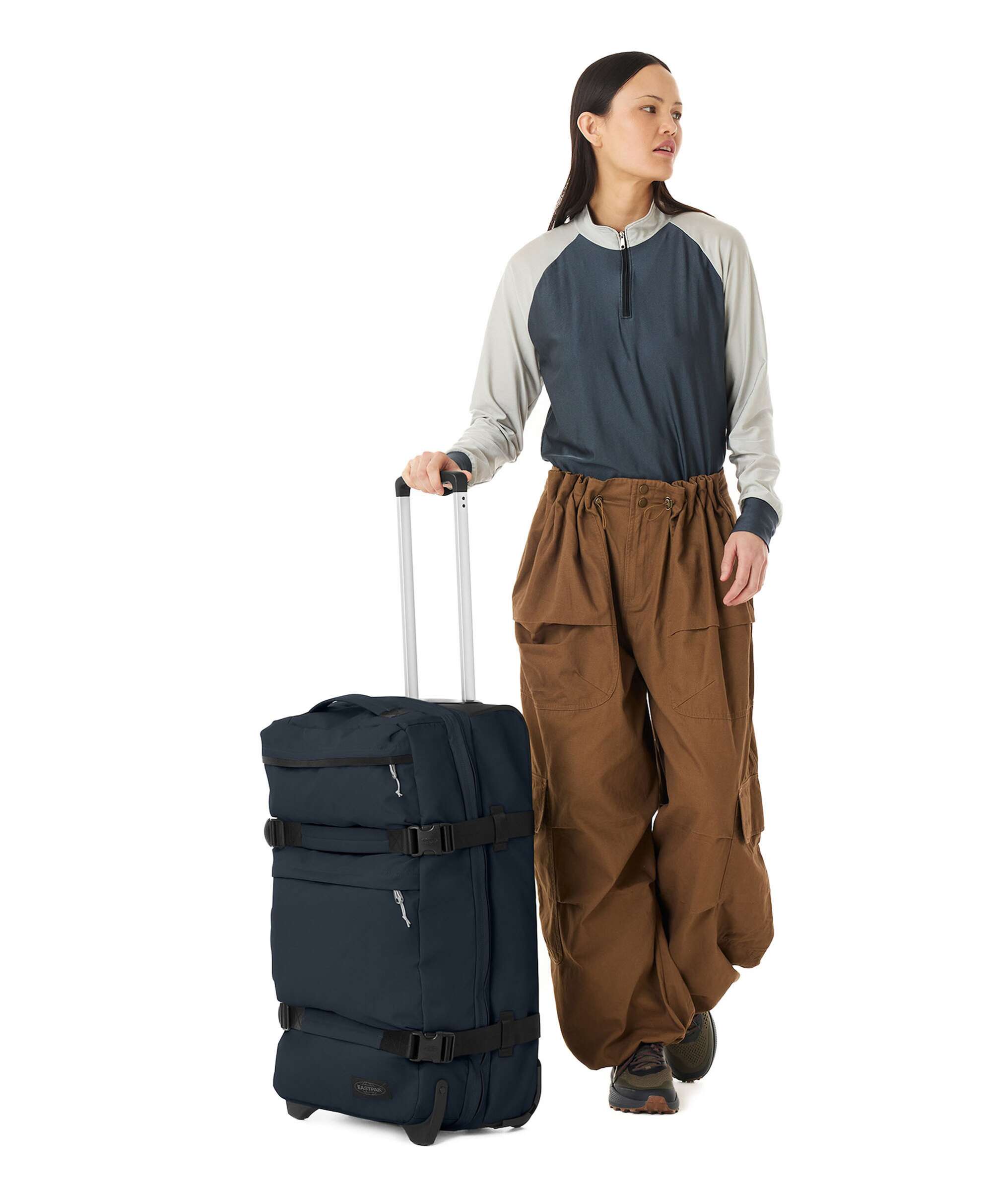 Eastpak Transit'R Plus Tarp M Travel bag with wheels navy