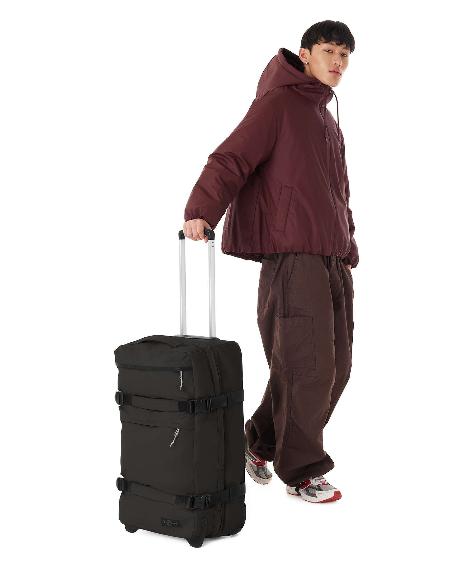 Eastpak Transit'R Plus Tarp M Travel bag with wheels black