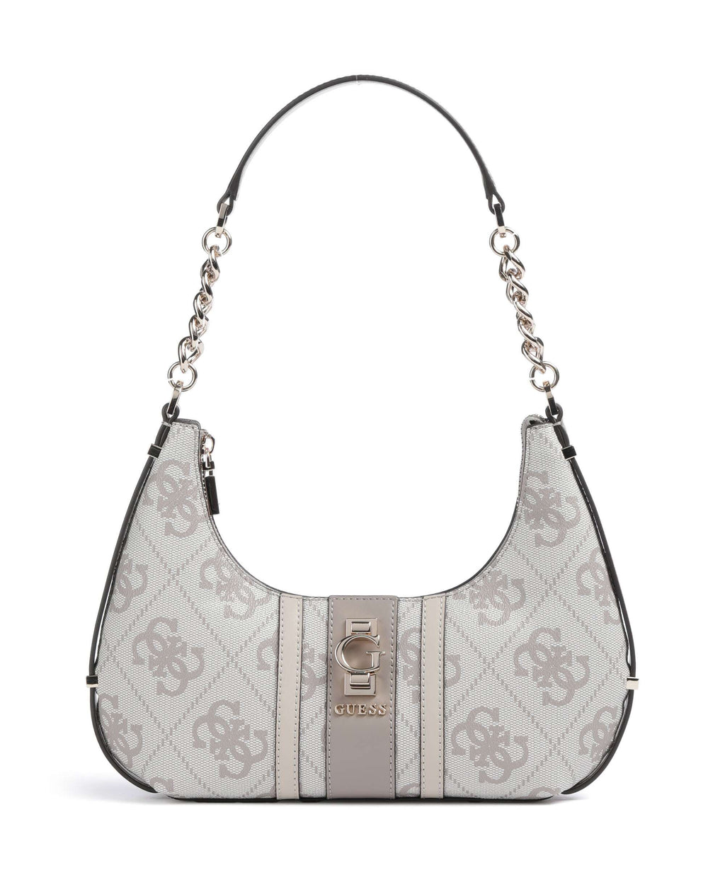 Guess Erenia Shoulder bag dark taupe logo