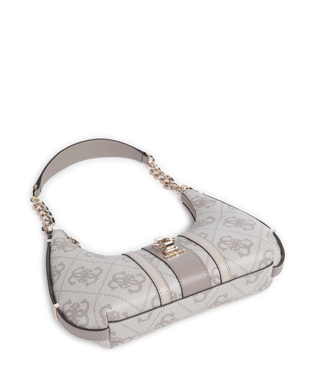 Guess Erenia Shoulder bag dark taupe logo