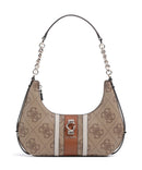 Guess Erenia Skuldertaske latte logo