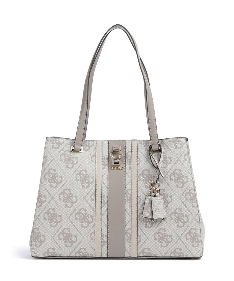 Guess Erenia Tote bag dark taupe logo