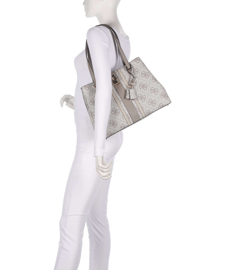 Guess Erenia Tote bag dark taupe logo