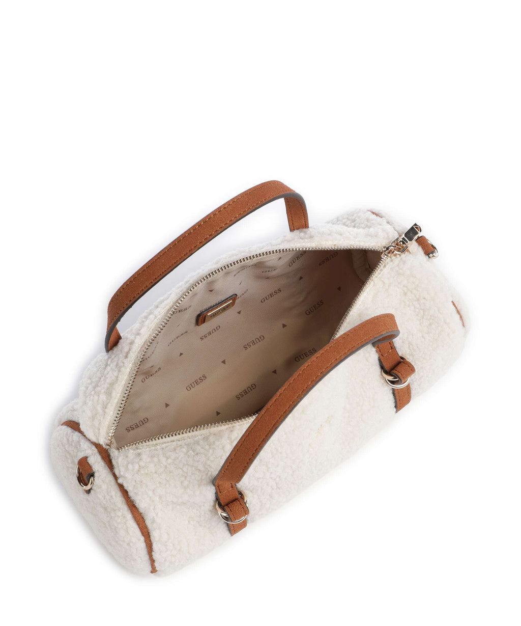 Guess Taylor Mini Handbag off white/cognac