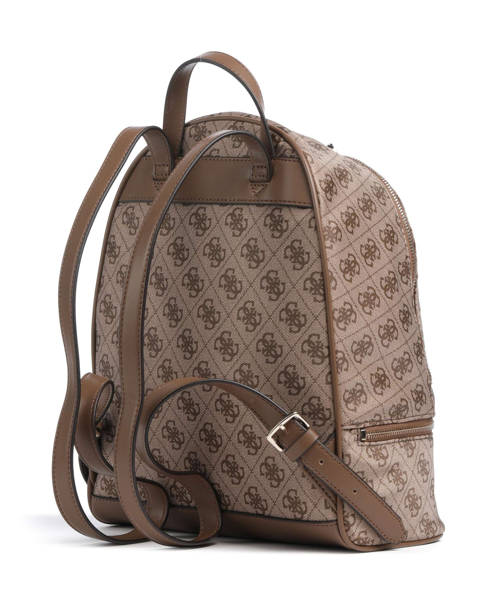 Guess Adrian Logo Medium Backpack latte logo