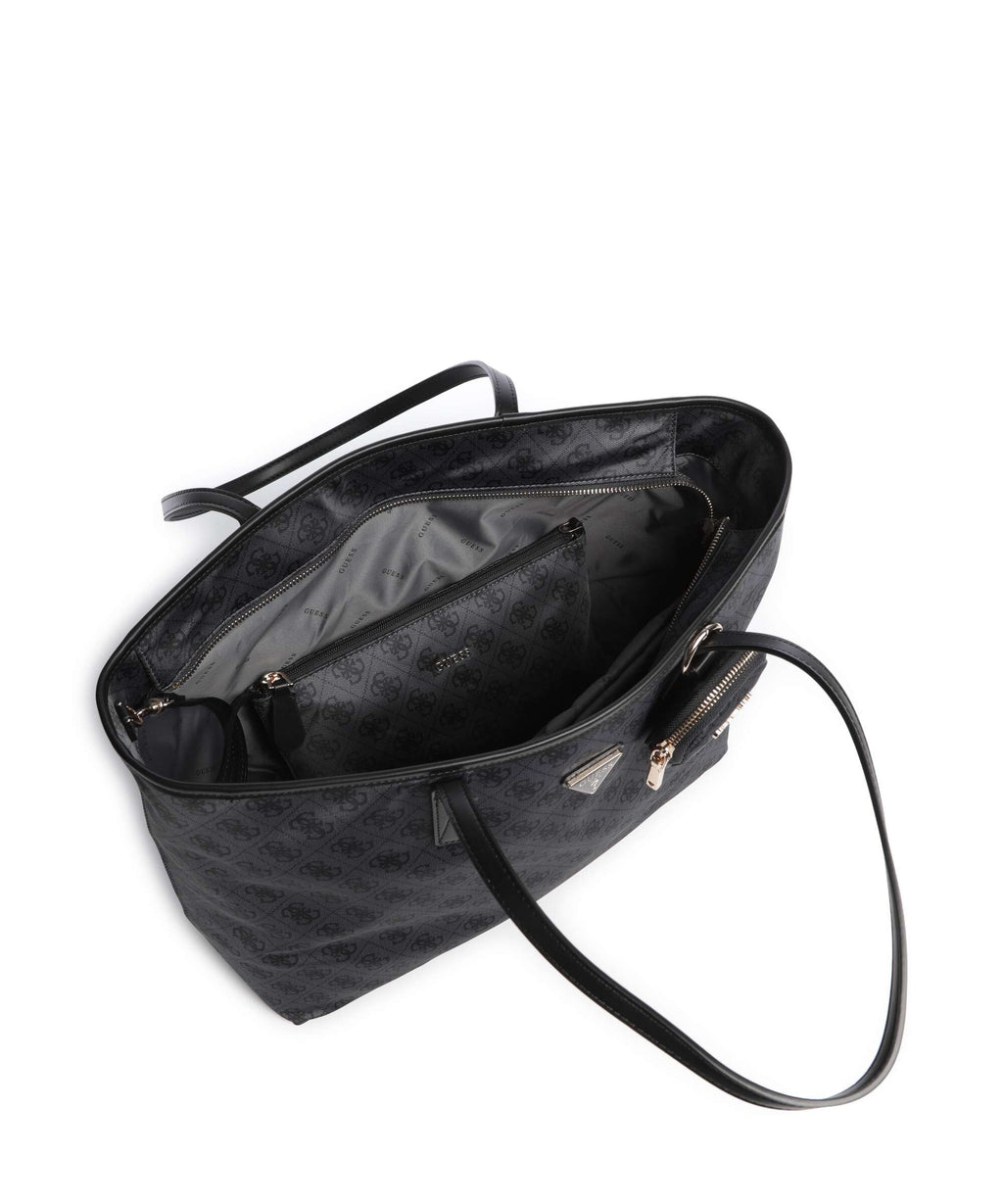 Guess Adrian Tech Logo Large Tote bag coal logo