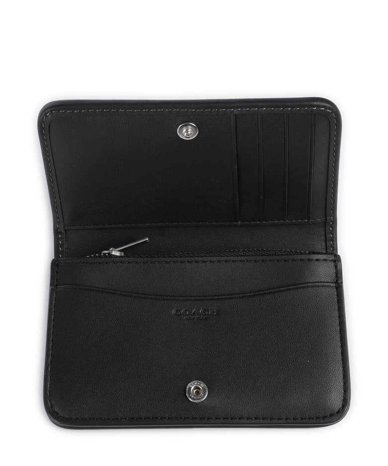 Coach Essential Crystal Signature Jacquard Wallet black