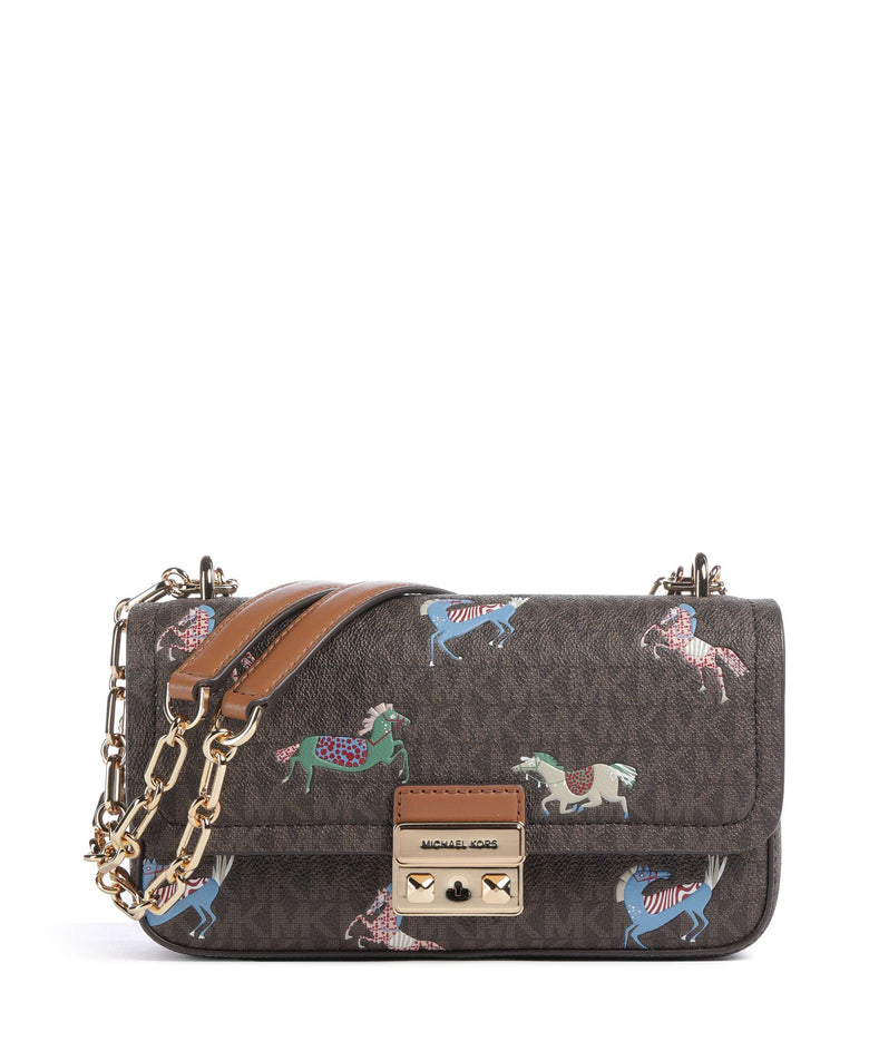 Michael Kors Tribeca Small Shoulder bag brown/acorn